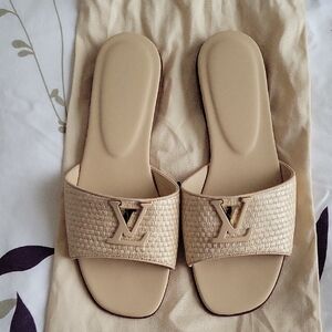 Louis Vuitton Beige Mare Mules